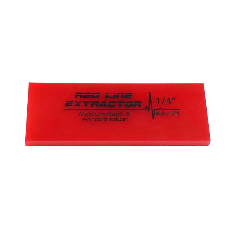 GT2114B - 5" Red Line Extractor 1/4" Thick No Beveled Squeegee Blade