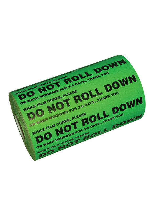 GT981 - Do Not Roll Down Sticker